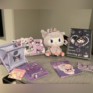Sanrio Kuromi Plus and Stationery Set